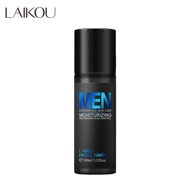 LAIKOU Men's Toner Hyaluronic Acid Moisturizing  Oil Control  Pore-Refining Korean Skin Care Product 100ml