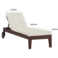 Lounge Chair Cushion 6 件套 Waterproof Patio Cushions Beach Chair Cushion Chaise Cushion for Outdoor Poolside Lounge Chair Fun 2