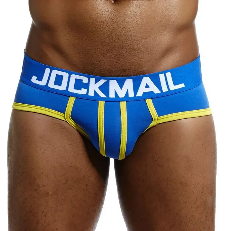 Jockmail Marca Intimo Uomo Slip Cotone Sexy Tubo Gay Pene Sacchetto Calzoncillos Hombre Slip Gay Indumenti Da Notte Mutandine Maschili Pantaloncini