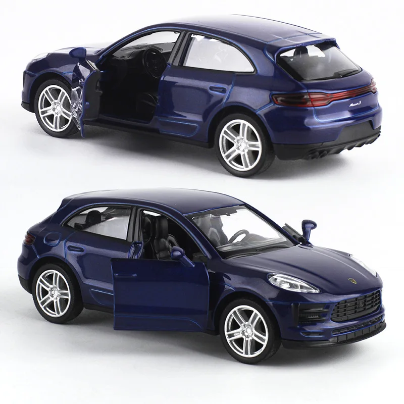 1/36 Porsche Macan SUV Toy Car Model For Children 5'' RMZ CiTY Diecast Sport Miniature Pull Back Collection Gift For Kid Boy 2