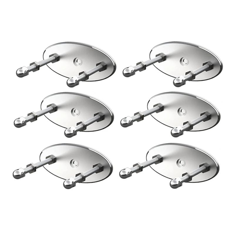 6 Pcs Skateboard Wall Mount All Metal Skateboard Hanger About 6.2Cm For Skateboard Deck Display, Sturdy And Easy Installation