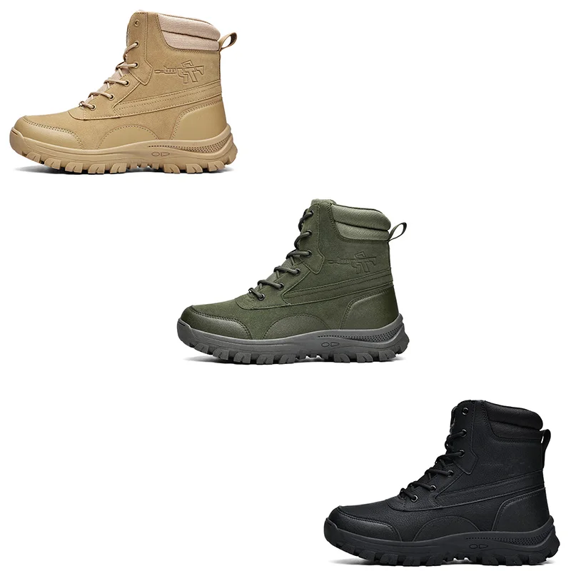 High Top Tactical Boots Men 2024 Special Force Military Boots Men With Side Zipper Outdoor Tactical Shoes Husband Free Shipping