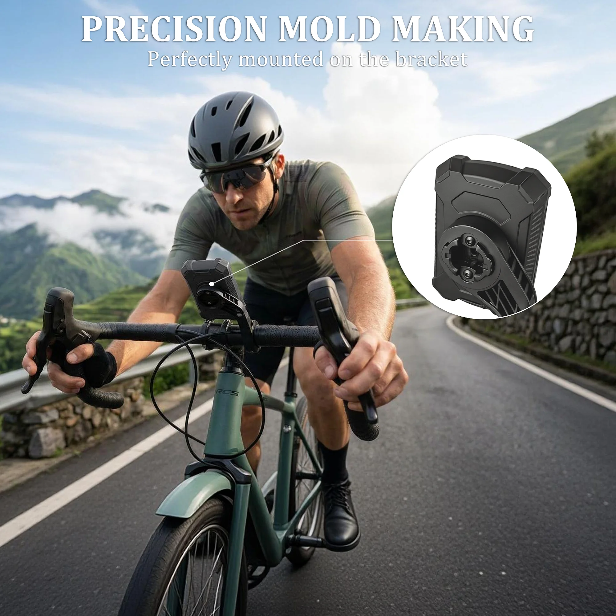 Durable Silicone Cycling Computer Case with Screen Protector and Lanyard