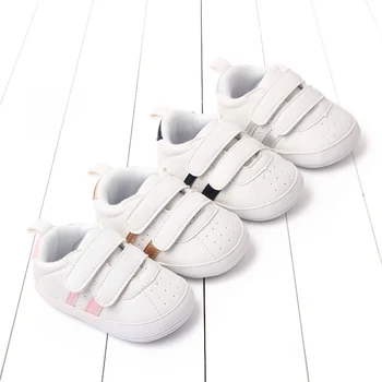 White Sneakers With Soft Soles Children's Sports Shoes For Spring/Autumn New Style Suitable For Both Boys And Girls Baby Shoes 1