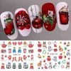12pcs Cute Penguin Winter Nail Stickers Birds Bear Cat Cartoon Animal Snowflake Sliders Water Decals Decoration Xmas Tips Foils 5