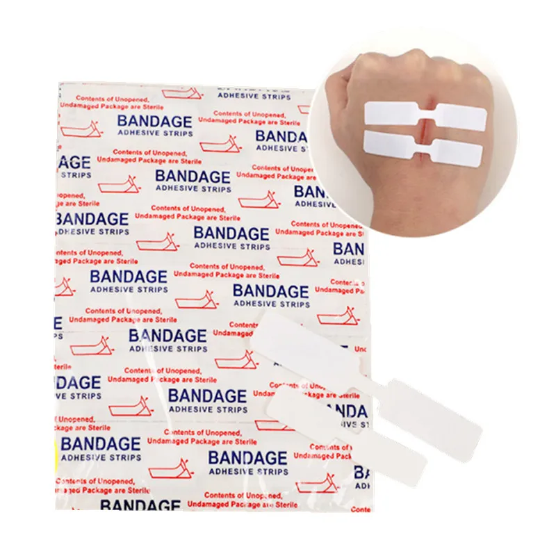 

20pcs/lot Sutureless Patch Wound Strain Plaster Skin Closure Srips Children Band Aid Quick Wound Suture Patch Adhesive Bandages