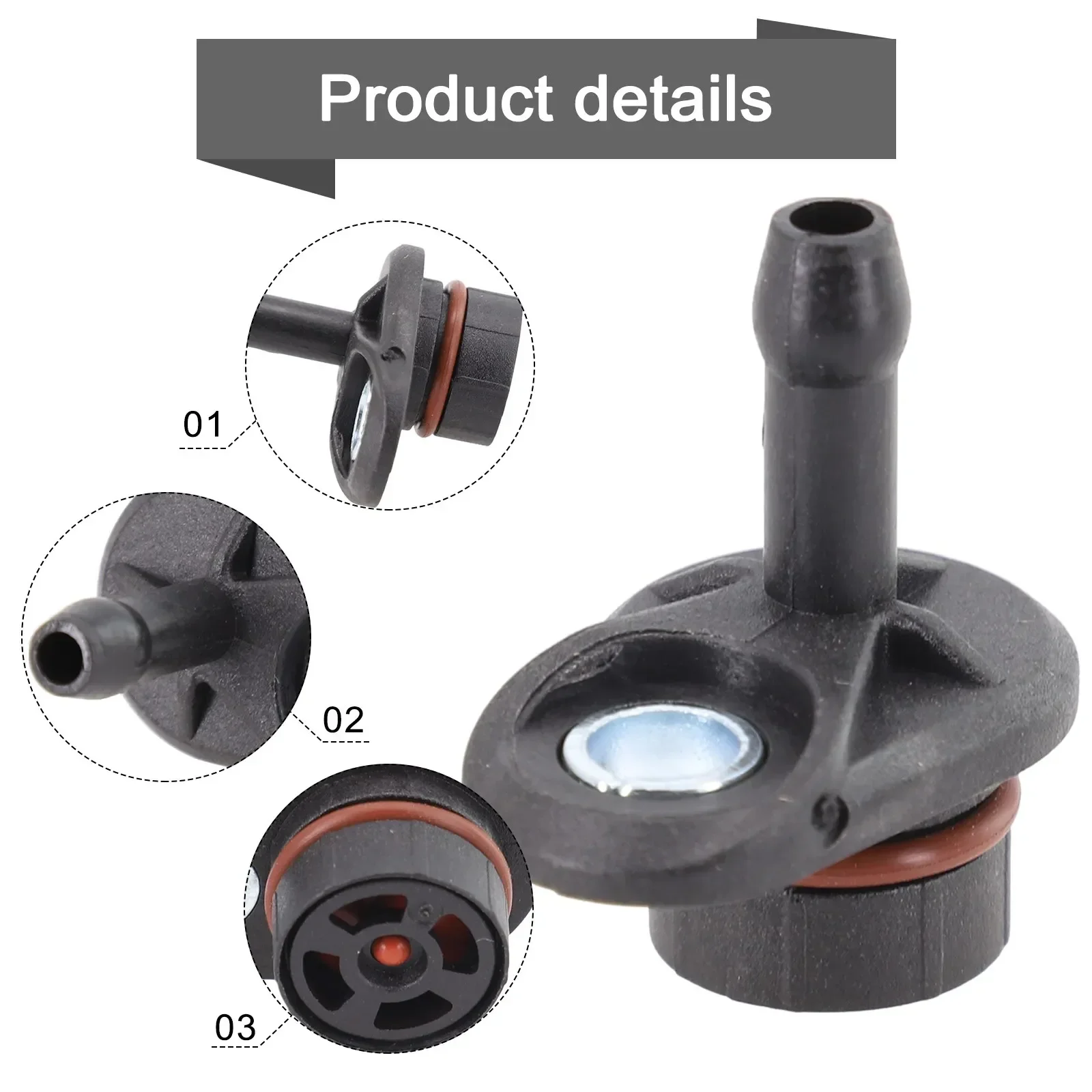 Electric Vacuum Pump Vacuum Pump O Ring Seal Valve Vacuum Pump Valve Vacuum Pump Spout 1 Set 1753865 1765939 1867424 Direct Replacement Car Accessories