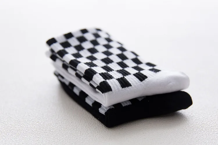 Men's Socks Plaid Unisex Sports Cotton Korean Version Couples Chessboard Street Hip Hop Skateboards 2 Sb97de6f1cd3f4398ad5865609b10bce78