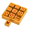 Unique Gift Classic Wooden Tic Tac Toe XOXO Best Strategy Board Games for Adults And Kids Juegos De Mesa Familiares Divertidos 3