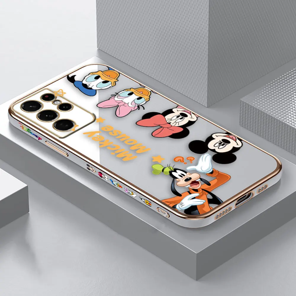 thumbnail image 1 of Smooth E-TPU Phone Case For Samsung Galaxy S24 S23 S22 S21 S20 FE S10 A01 A02 A03 PLUS 5G Case Minnie Mickey Donald Duck Goofy, 1 of 5