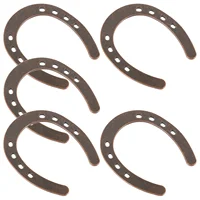  5 Pcs Horseshoe Hanging Decoration Celecbration Wedding Golden Sculptures Zinc Alloy Model 1
