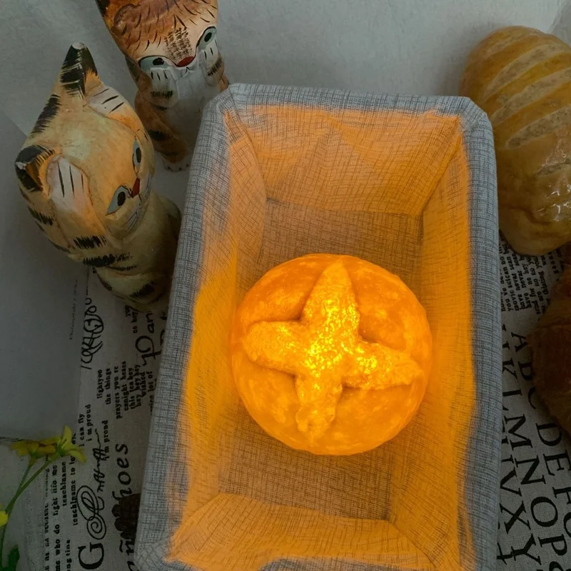 Lampe à pain LED Croissant Ananas Sac Européen Sac Veilleuse Atmosphère Salon Chambre Décoration Créative Cadeau Chaud Lumière_voghion.com