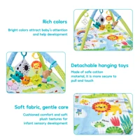 Cadre de Fitness multifonctionnel pour bébé, tapis de jeu pour bébé, couverture de jeu rampant, support de Fitness pour nouveau-né, tapis pour tout-petits, jouets pour bébé, cadeau 2