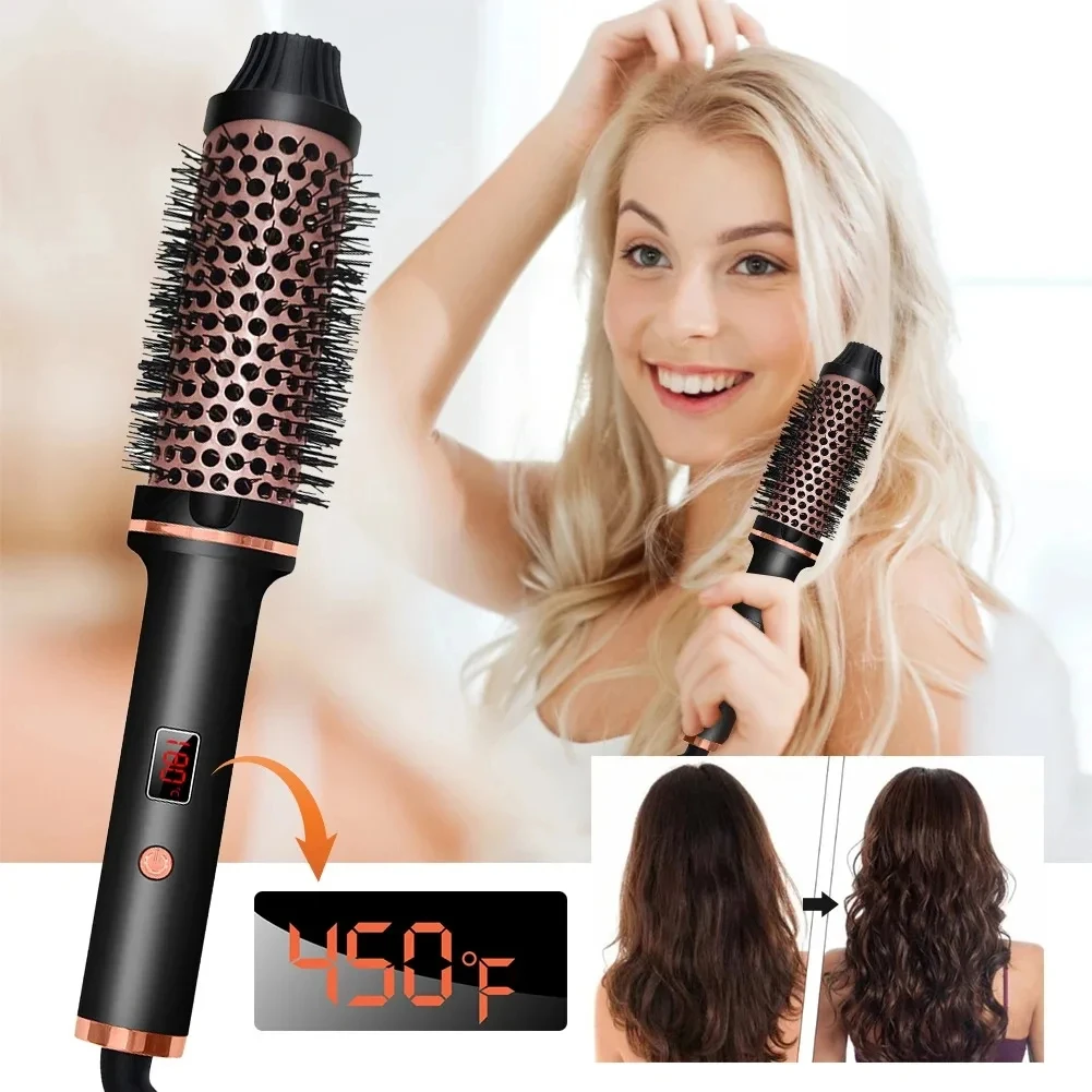 in Electric Hair Brushes Curling Iron Brush Ceramic Ionic Hair