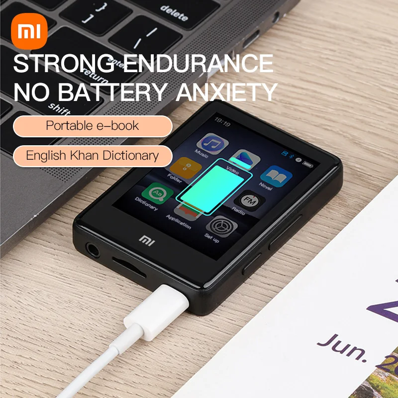 XIAOMI S18 Mini MP3/MP4 Player Bluetooth 2.4 Inch Touch Screen  Music Player Video E-Book Walkman With TF Card Built-in Speaker