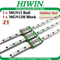 HIWIN สแตนเลส MGN12H Z1 โหลด MGN12 Linear Rail 150 200 300 350 400 มม.HIWIN MGN12H บล็อก Carriage Linear Guideways 3