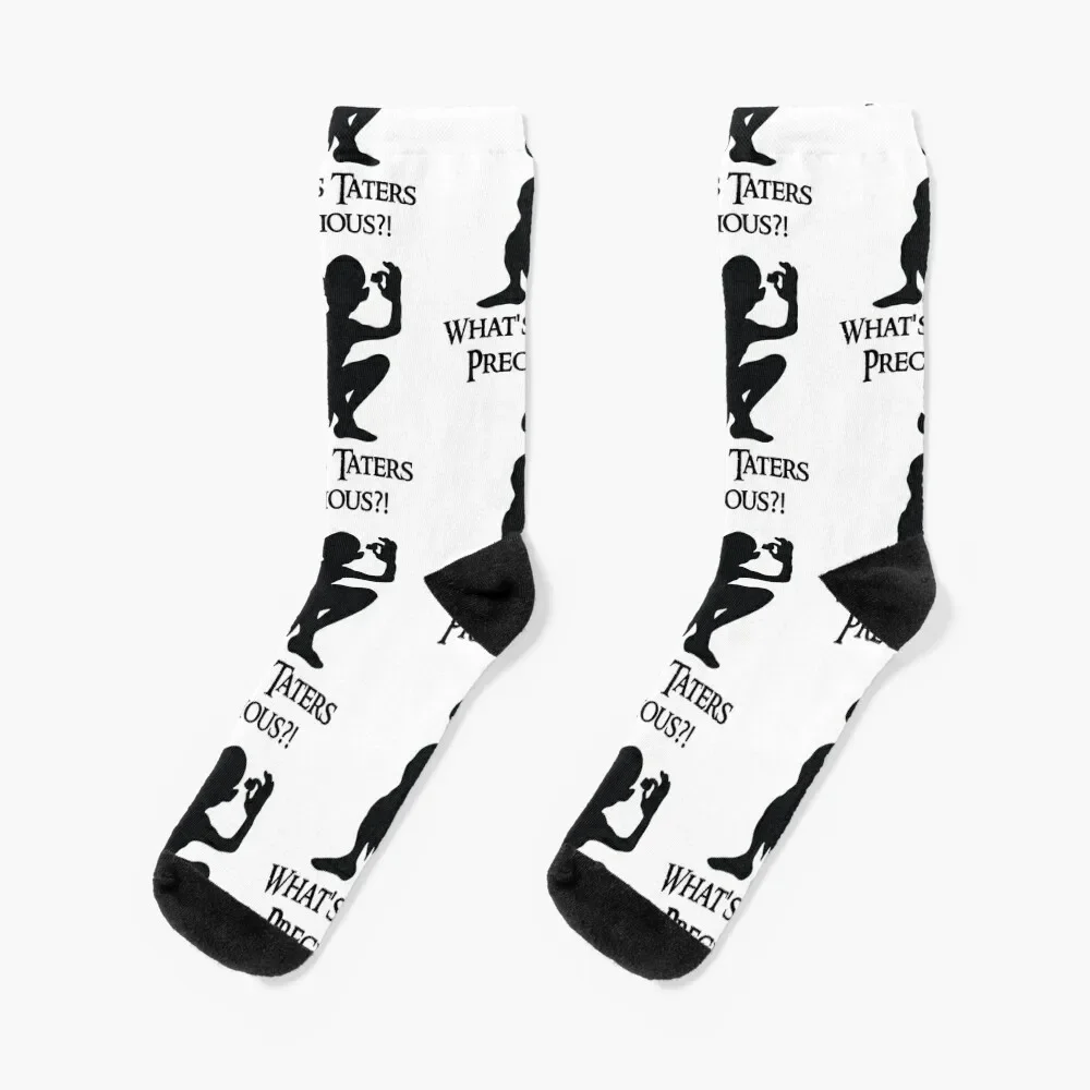 Whats Taters Precious! Socks Novelties floor colored Socks Women's Men's software developer programming code on black background socks novelties floral colored socks man women s