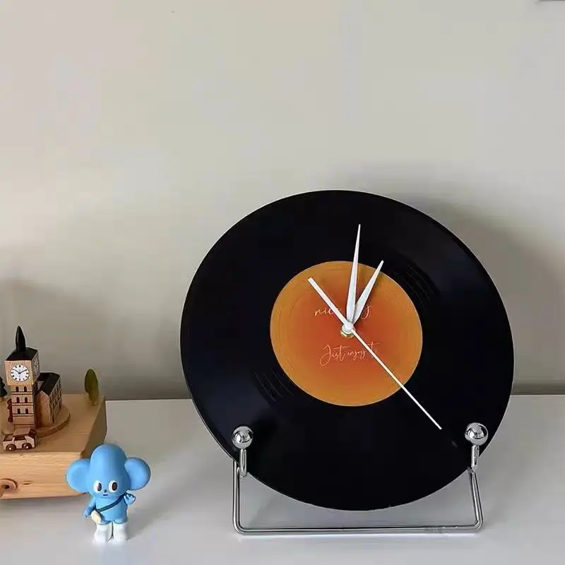 

Wall Clock Record Clock Sunset High-end Accessories Vintage Vinyl Records DIY Wall Clock Bar Accessories Home Decoration