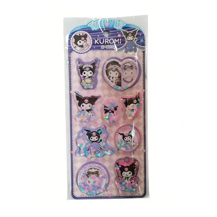 귀여운 애니메이션 카와이 산리오 3D 쉐이크 스티커 DIY 노트북 앨범 일기 핸드북 장식 학교 학생 문구 어린이 장난감