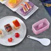 DIY Sushi Mold Maker New Food Press Non Stick Rectangular Triangle Sushi Kit Japanese Tools Kitchen Bento Onigiri Rice Ball Set 4