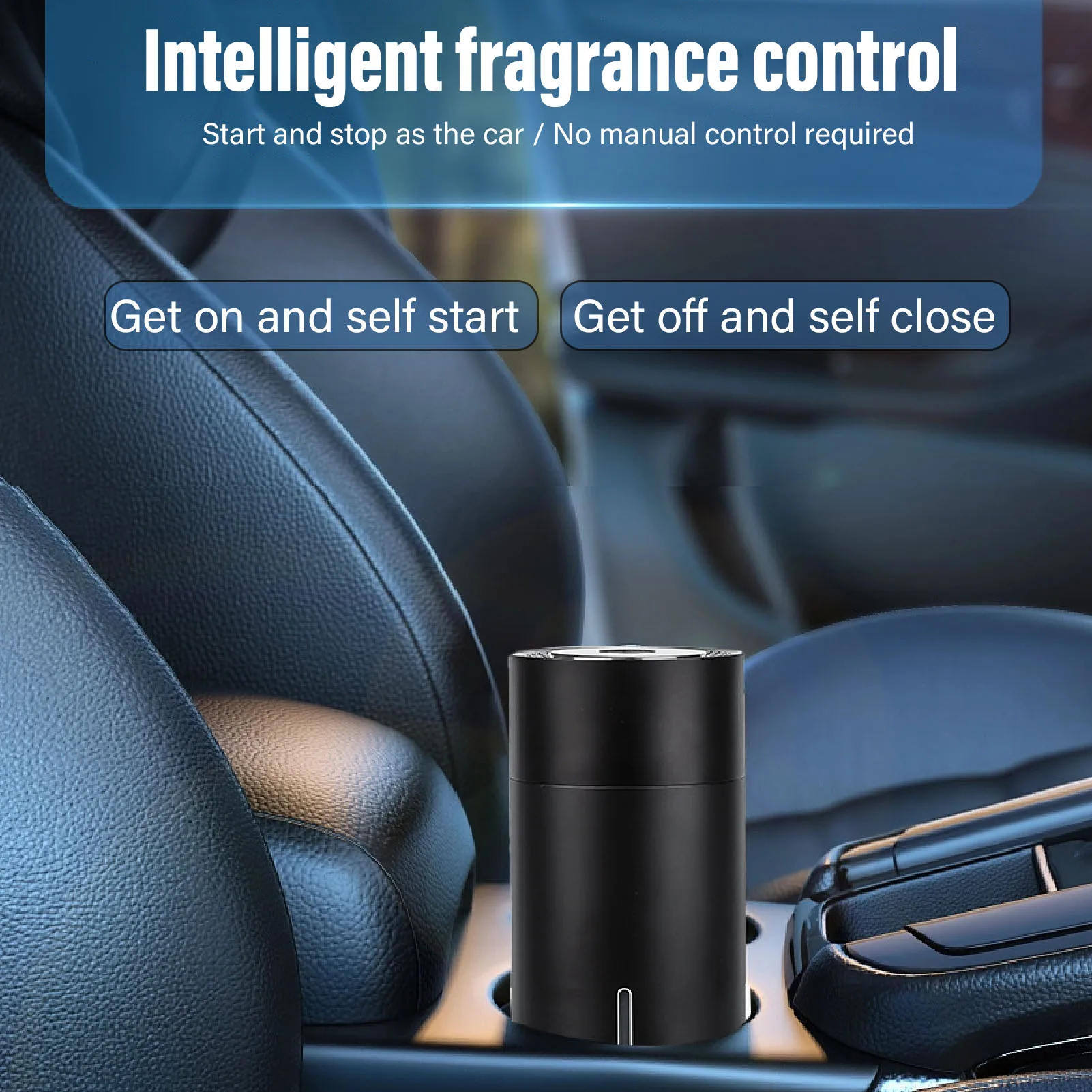 Fragrance Diffuser Car Fragrance USB Humidifier 3 Gear Adjustable Low Noise Automatic Portable Car Diffuser 260ML