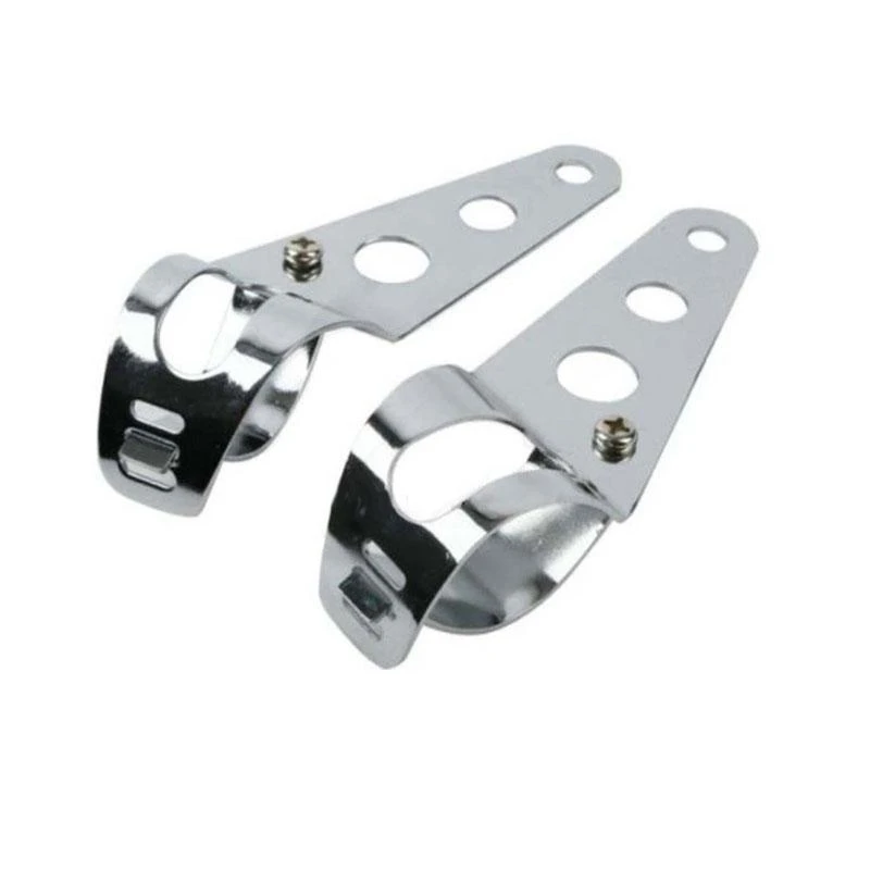 2pcs Universal Motorcycle Headlight Mount Bracket Fork Ear Chopper
