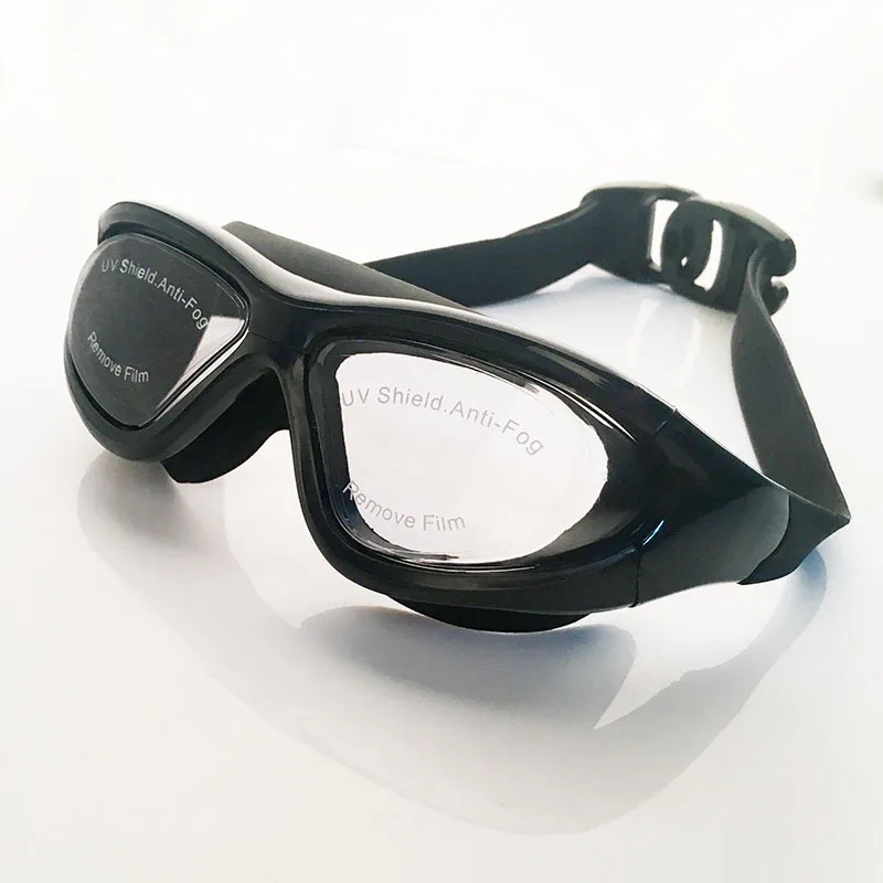 2022 Adult Swimming Goggles Large Frame HD Antifog Electroplate Swim Glasses Big Box Lenses Swimming Equipm Wholesale 2