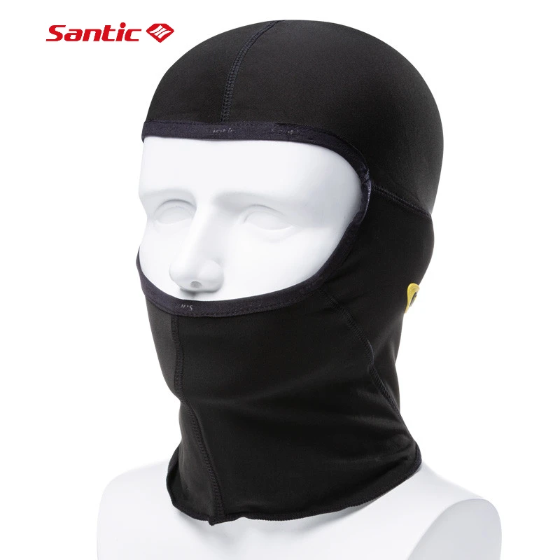 

Santic Cycling Mask Winter Windproof Warm Motorcycle Mask Cycling Cap Balaclava Full Face Mask Hat Neck Guard Ski Mask Black