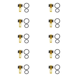 Enhanced Fishing Rod Hook Keeper Set - Securely Holds Bait Lures and Jigs for Safe and Easy Fishing (10 PCS Brown)