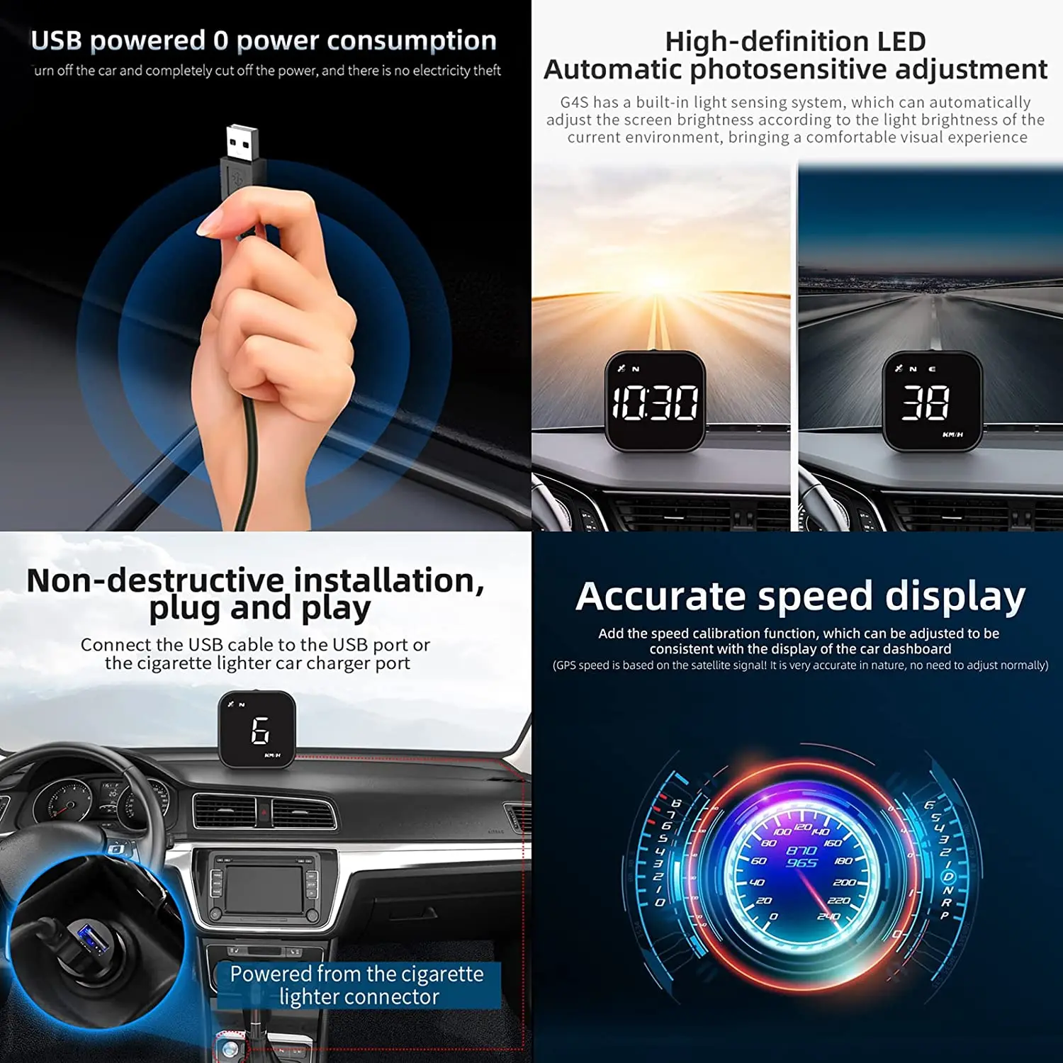 GPS HUD   ÷ LED ӵ Ʈ    ˶ ˸ ڵ ׼