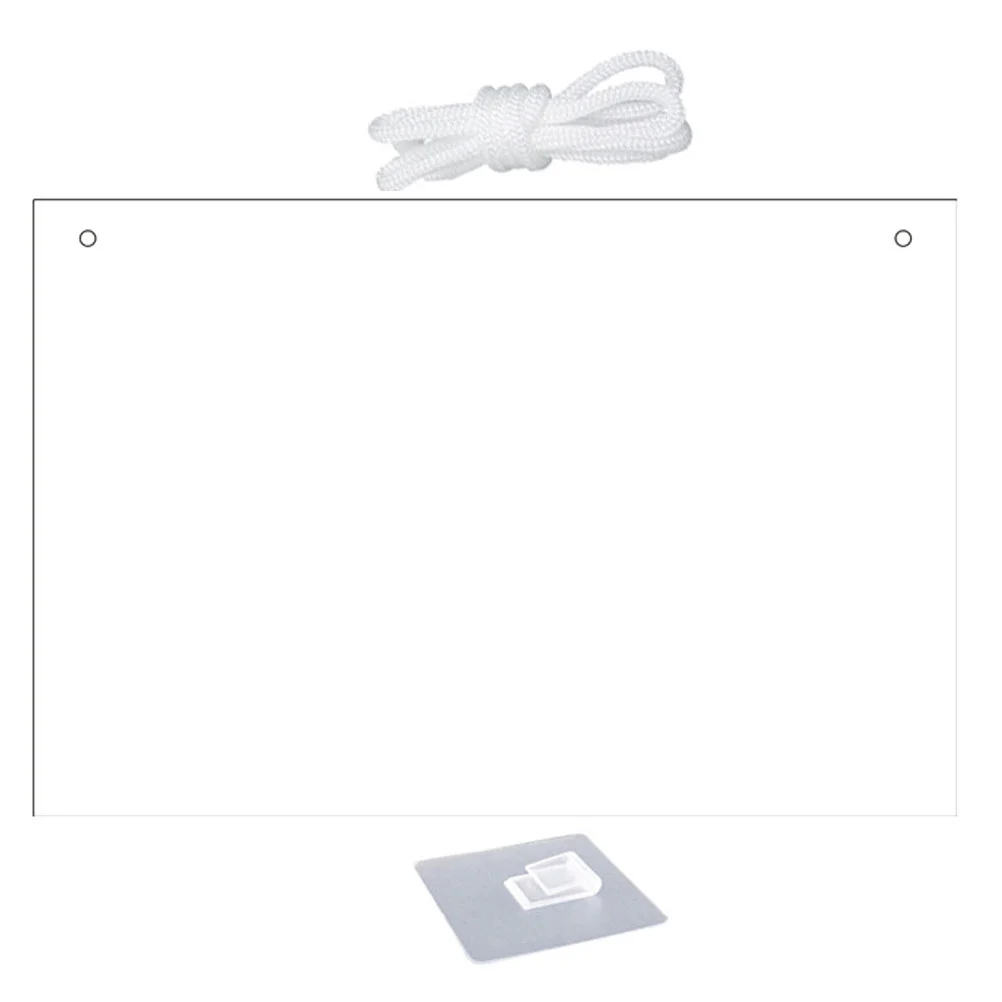 Clear Acrylic Dry Erase Board Wall 30X20Cm Reusable Acrylic Note Board Hanging Frameless White Board Wall Memo Board Planner