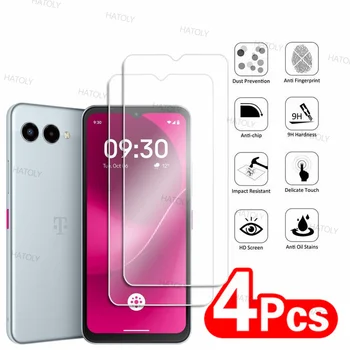 2/4PCS Screen Protector For T-Mobile T Phone 3 Tempered Glass T-Mobile T Phone 3 Full Glue Cover Anti-Scratch Phone Glass Film 1