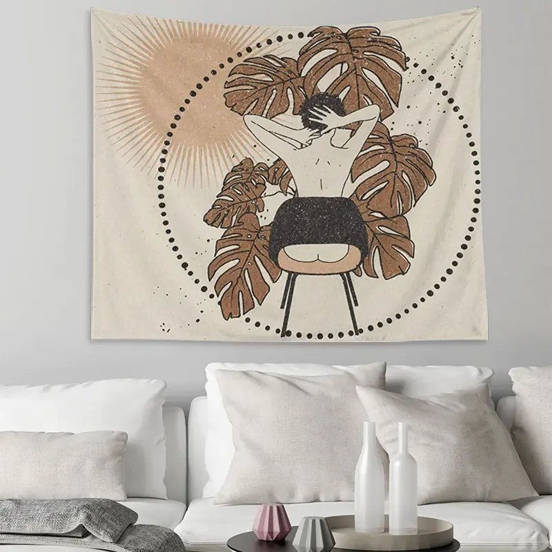 Abstract Human Tapestry bomisian Decorative Screens For Wall Tapestries Decoration For Bedroom Wall Cloth Tapestries Tapiz