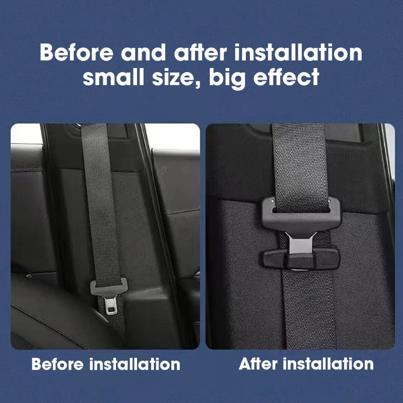 2pcs Car Seat Belt Buckle Retainer Universal Buckle Adjustment Lock Fastener Plastic Seat Belt Protector Clip Auto Accessories