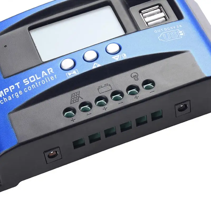 ¾籤  Ʈѷ MPPT 30405060100A,  USB LCD 24v 12v ڵ ¾  г ͸  Ʈѷ  