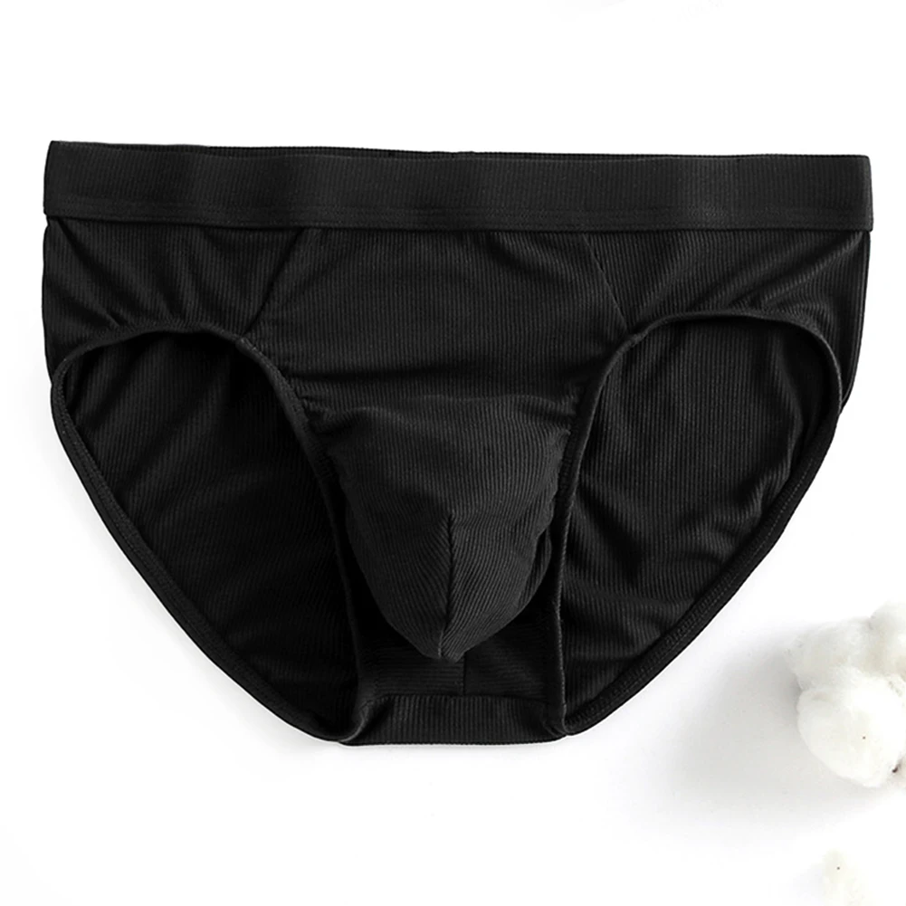 

Men Briefs Sexy Shorts Panties Solid Thread Skin Friendly Underpants Comfortable Breath Underwear Super Elasticity Lingerie