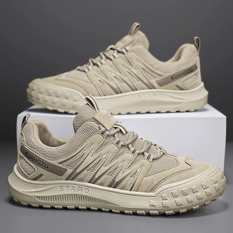 

The Latest Men's Shoes 2023 Summer Mesh Casual Shoes Breathable and Comfortable Sports Travel Shoes Outdoor Hiking Men's Shoes