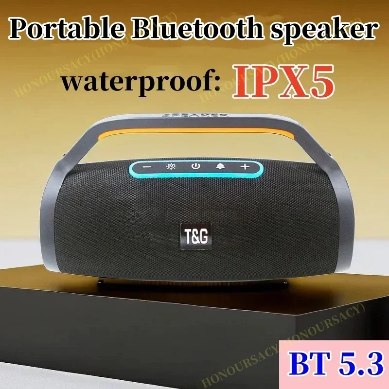 

Wireless Bluetooth Speaker Waterproof Subwoofer Portable Home Theater 3D Surround Music Center Boombox Outdoor Super Bass TWS/TF