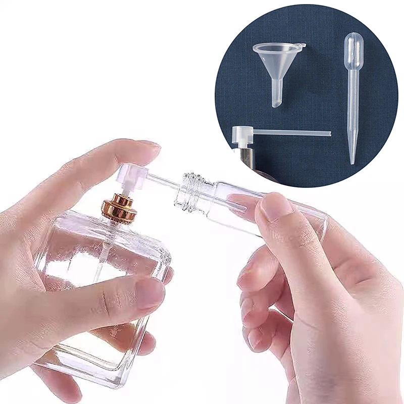 

3pcs/set Perfume Refill Tools Set Plastic Diffuser Syringe Straw Dropper Funnel Spray Dispensing Required Women Cosmetic Tools