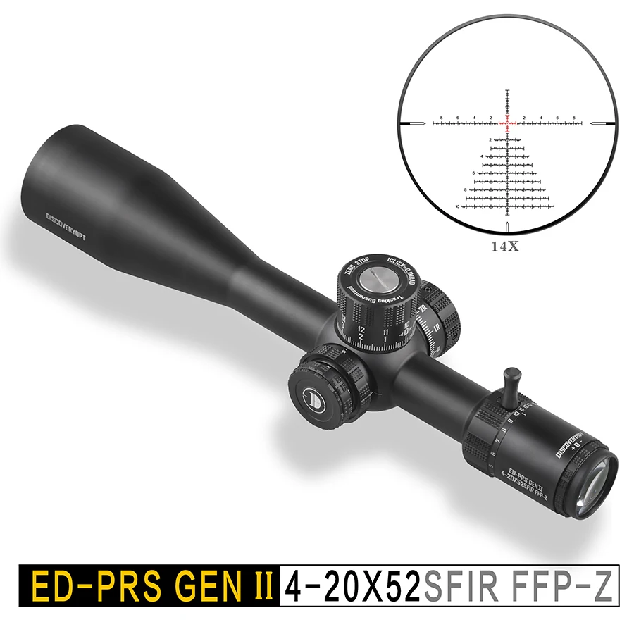 Discovery ED GENII 4-20X52SFIR Tactical Sight First Focal Plane Riflescope Illumination Reticle Zero Stop Function Optical Sight