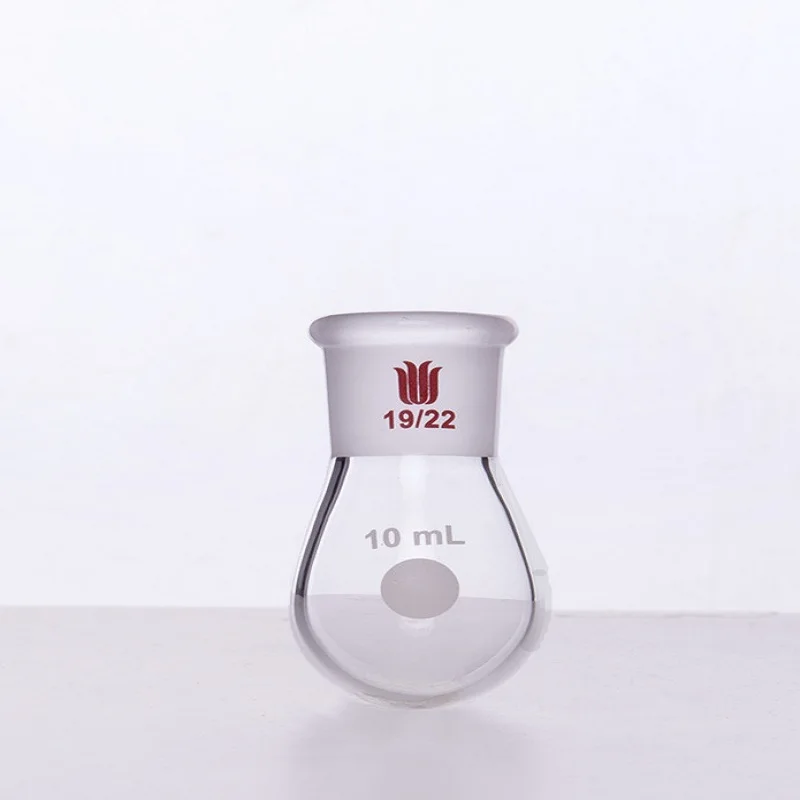 SYNTHWARE Thick walled eggplant shaped bottle 5mL10mL25mL50mL100mL High strength Heavy wall Borosilicate glass flask F31