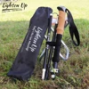 LIGHTEN UP Ultralight Trekking Poles Walking Sticks Hiking Canes Folding Aluminum Carbon Fibre Walking Pole Nordic Walking Stick 1
