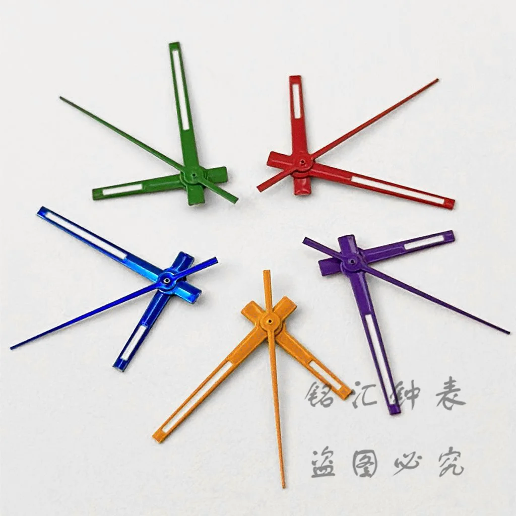NH35 Watch Hands Silver Gold Blue Green Purple Orange Red Green Luminous NH35/NH36/4R/7S Movement Watches Pointers Watch Accessories