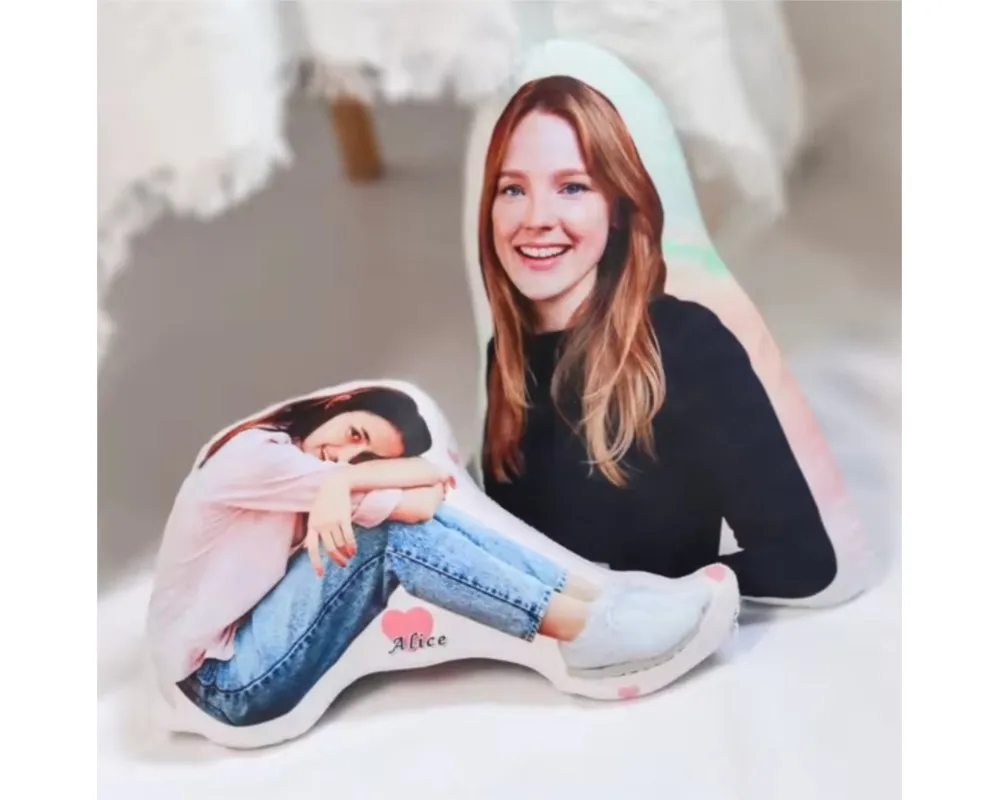 Valentine's Day Pillow Customized Cushion Pillow Personalized Photo DIY Picture Boyfriend Decorative Outdoor Car Gift family 2