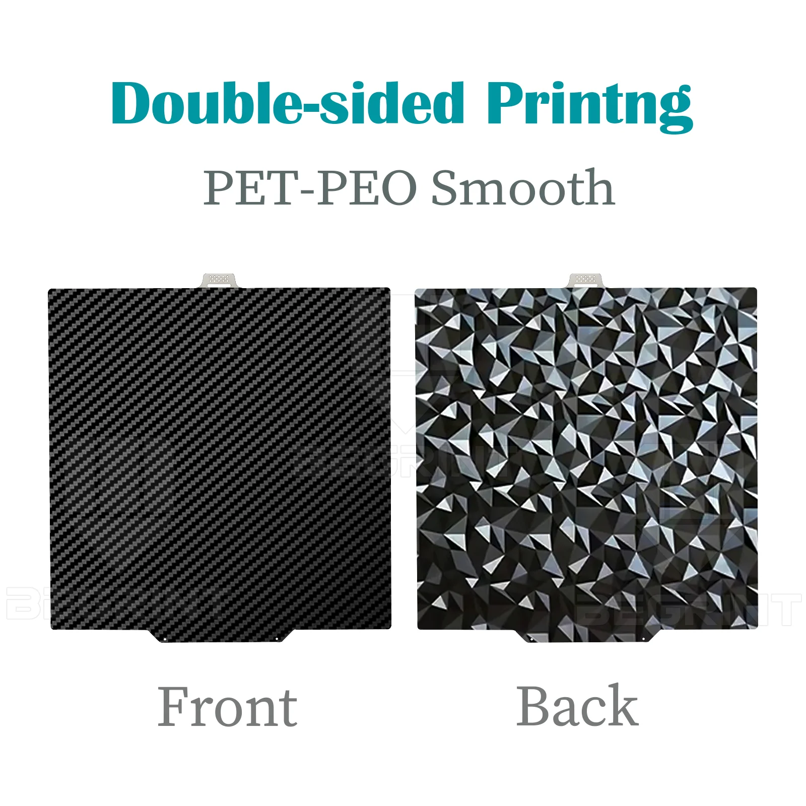 Enhanced Double-Sided PEI Build Plate, 280x280mm - Smooth & Durable Spring Steel Sheet