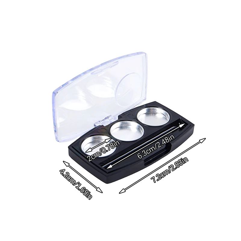 Leere Lidschatten-palette Augen Make-Up 6-zoll-glaslagerschale Mit Spiegel Für Frauen Mädchen Make-Up Anfänger DIY Lidschatten Lagerung Box Werkzeuge – Detail 25