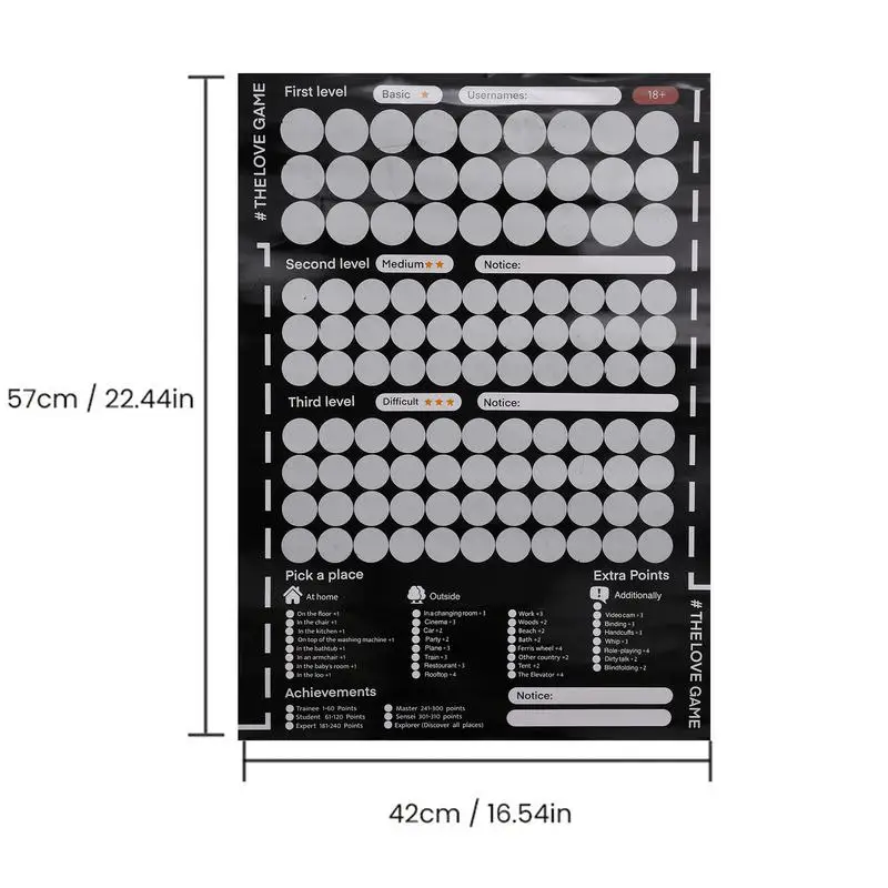 100 Date Ideas Scratch Off Poster Adventure Challenge Couple Gift Bucket List Adventure Challenge Bucket List Date Night Ideas
