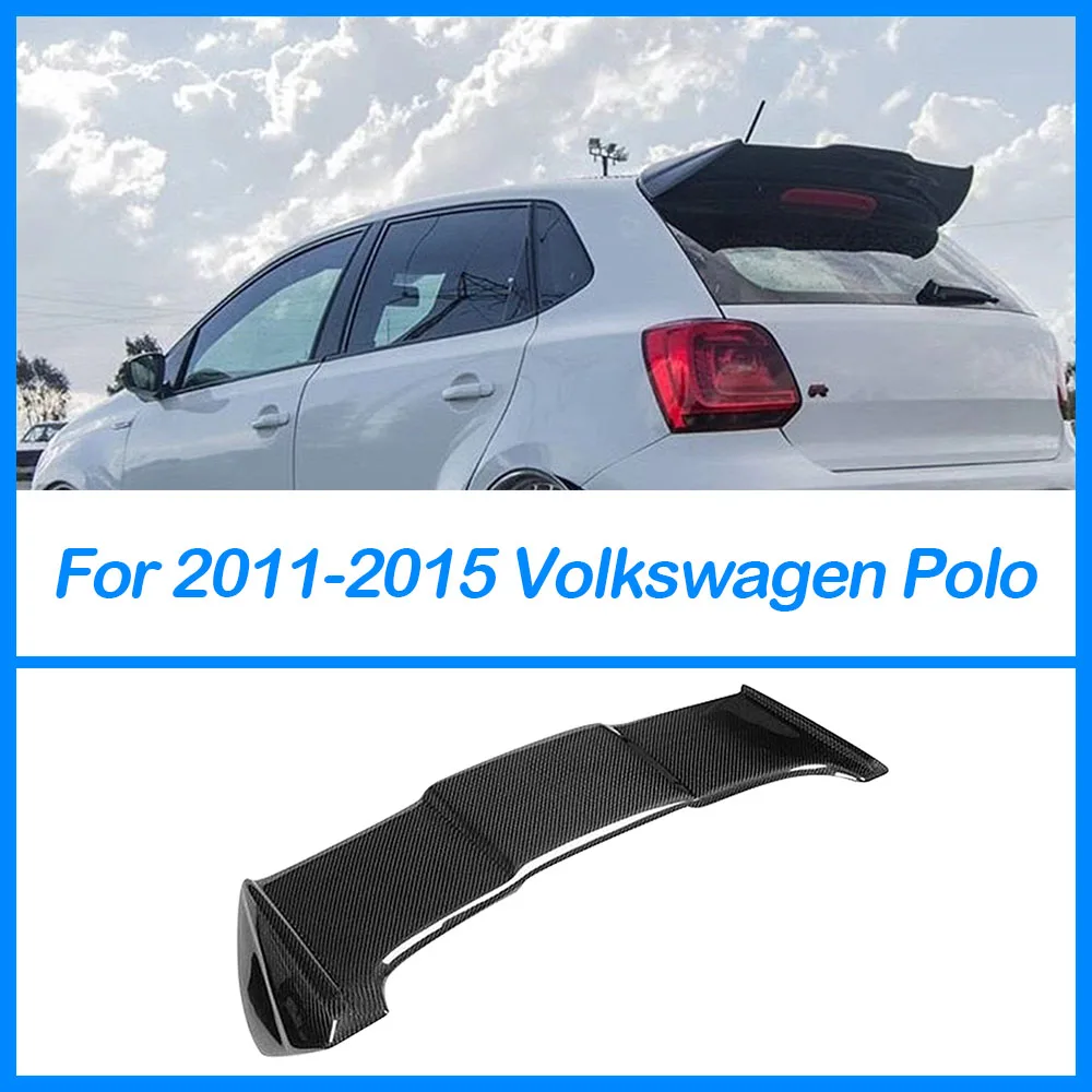 

For Volkswagen Polo 2011-2015 Rear Luggage Shelf Cover Spoiler Sport Design Tail Wing Outer Decoration Modified FRP Material