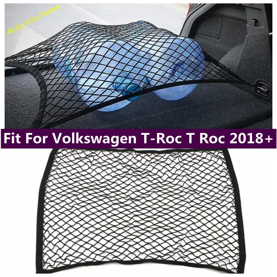

Rear Trunk Storage Net String Baggage Bag Luggage Cover Kit Fit For Volkswagen T-Roc T Roc 2018 - 2021 Interior Accessories