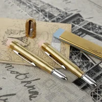 Fromthenon Traveler's Brass Pencil Metal Stationery Beautiful Retro Travel Golden Stationery Series 1
